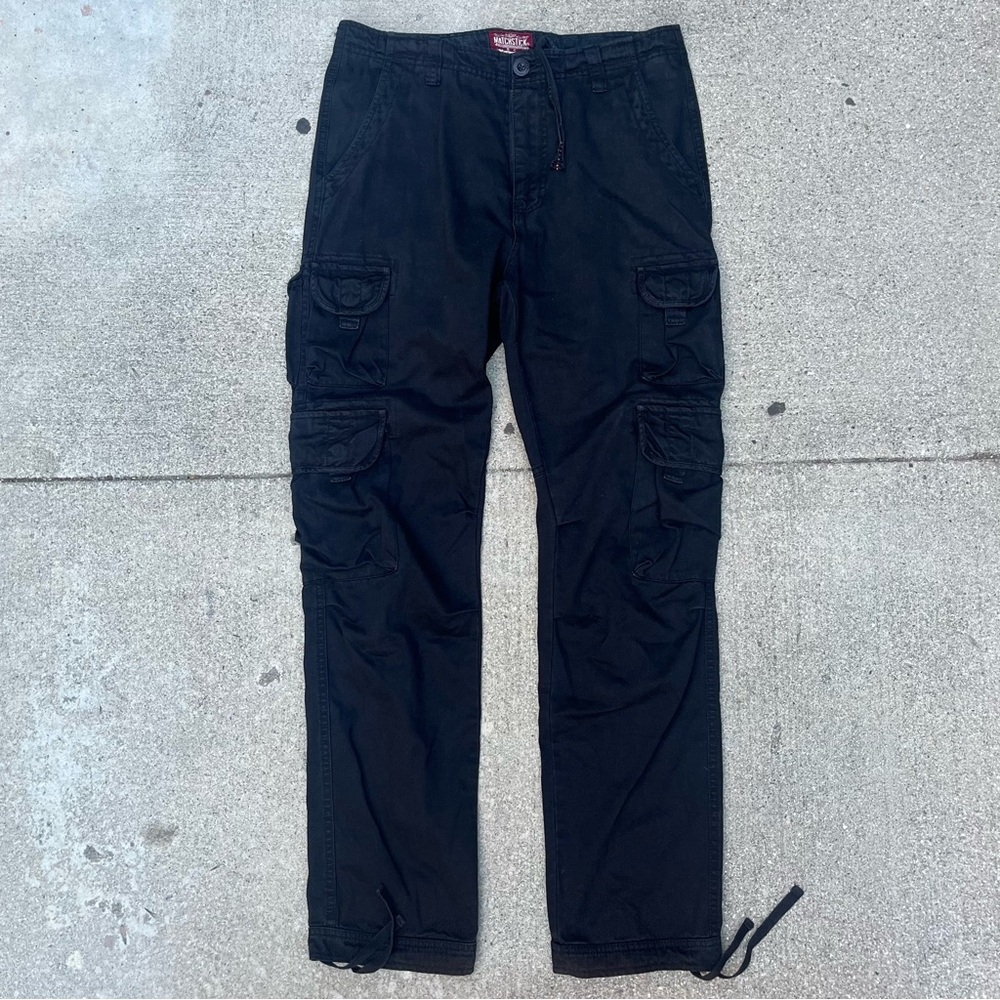 Vintage black straight leg cargo pants